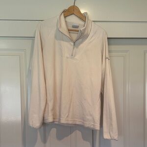 Columbia Off-White Quarter-Zip Fleece